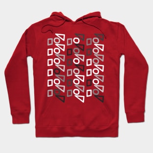 Circle, Square and Triangle Pattern Hoodie